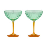 Anna + Nina Set čaša za šampanjac - Jazzy Arancia