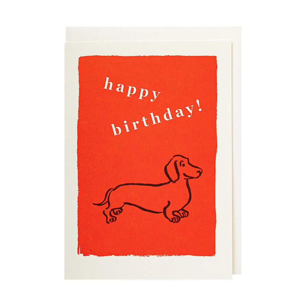 Archivist Čestitka Birthday Sausage Dog