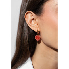 Crystal Haze Jelly Heart Mini naušnice Watermelon