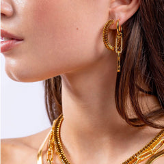 Crystal Haze Locked naušnica - Double