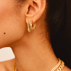 Crystal Haze Pin Up naušnica - Clear