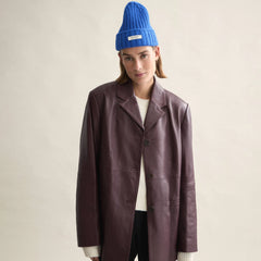 Le Bonnet Pletena kapa Royal Azure - 100% vuna