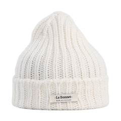 Le Bonnet Pletena kapa Snow - 100% vuna