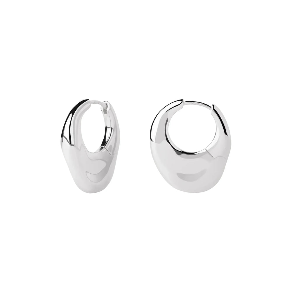 PDPAOLA Volcano naušnice - srebrne