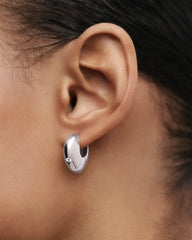 PDPAOLA Wave naušnice - srebrne