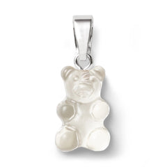 Crystal Haze Nostalgia bear privjesak - Ice srebrni
