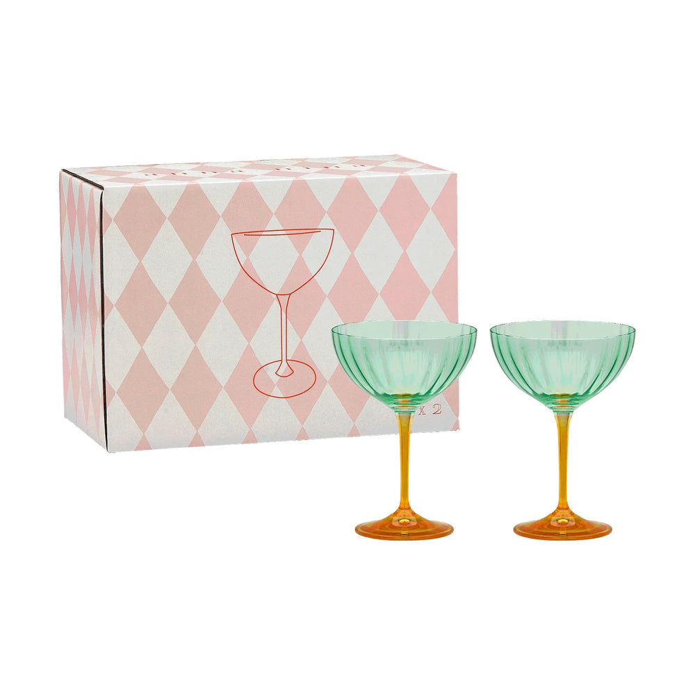 Anna + Nina Set čaša za šampanjac - Jazzy Arancia