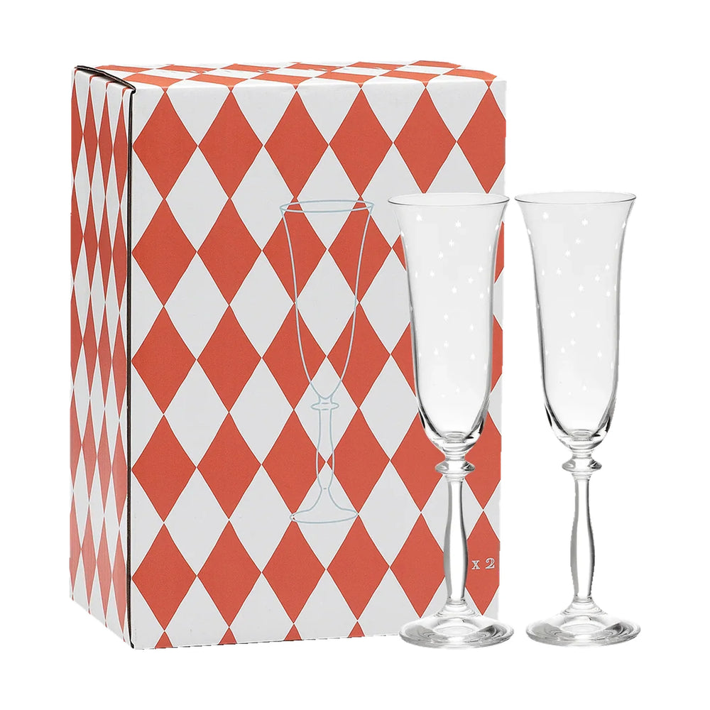 Anna + Nina Set čaša za šampanjac - Starry