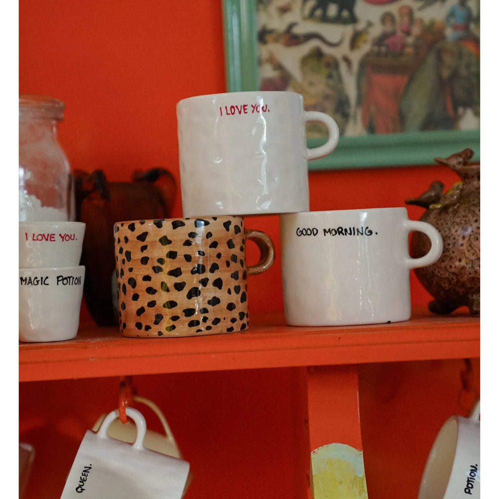 Anna + Nina Set šalica za čaj - Leopard