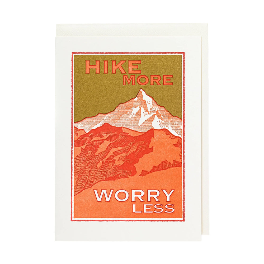 Archivist Čestitka Worry Less, Hike More