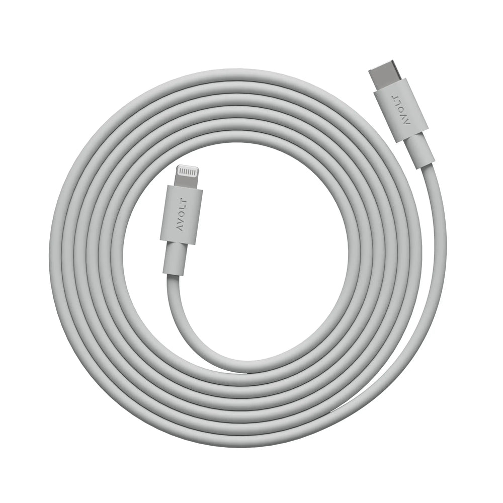 Avolt Kabel 1 - USB-C Gotland Grey - 2 m