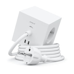 Avolt Square 1 Opal White USB-C - 1,8 m