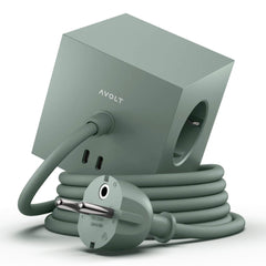Avolt Square 1 Oak Green USB-C - 1,8 m