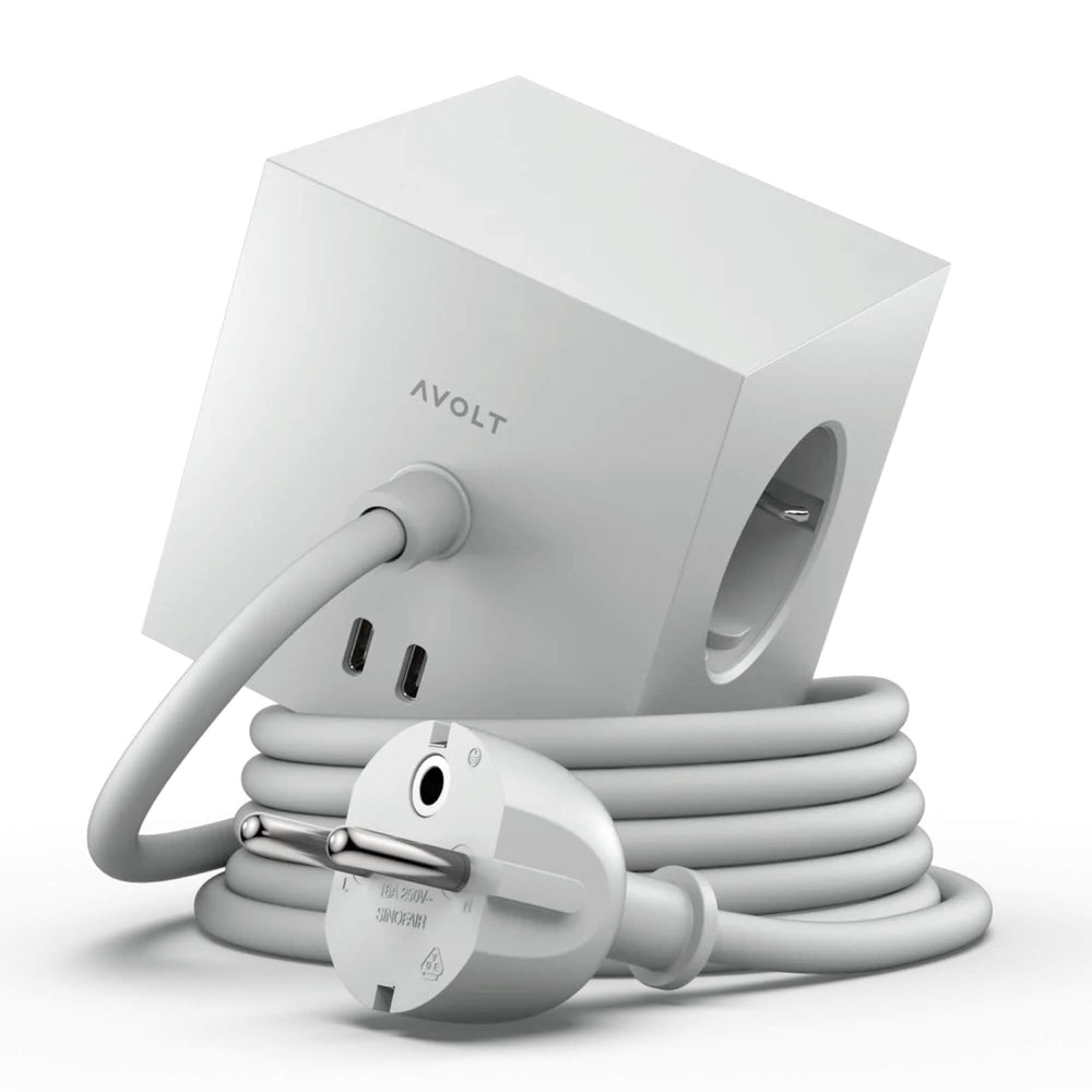 Avolt Square 1 Gotland Grey USB-C - 1,8 m