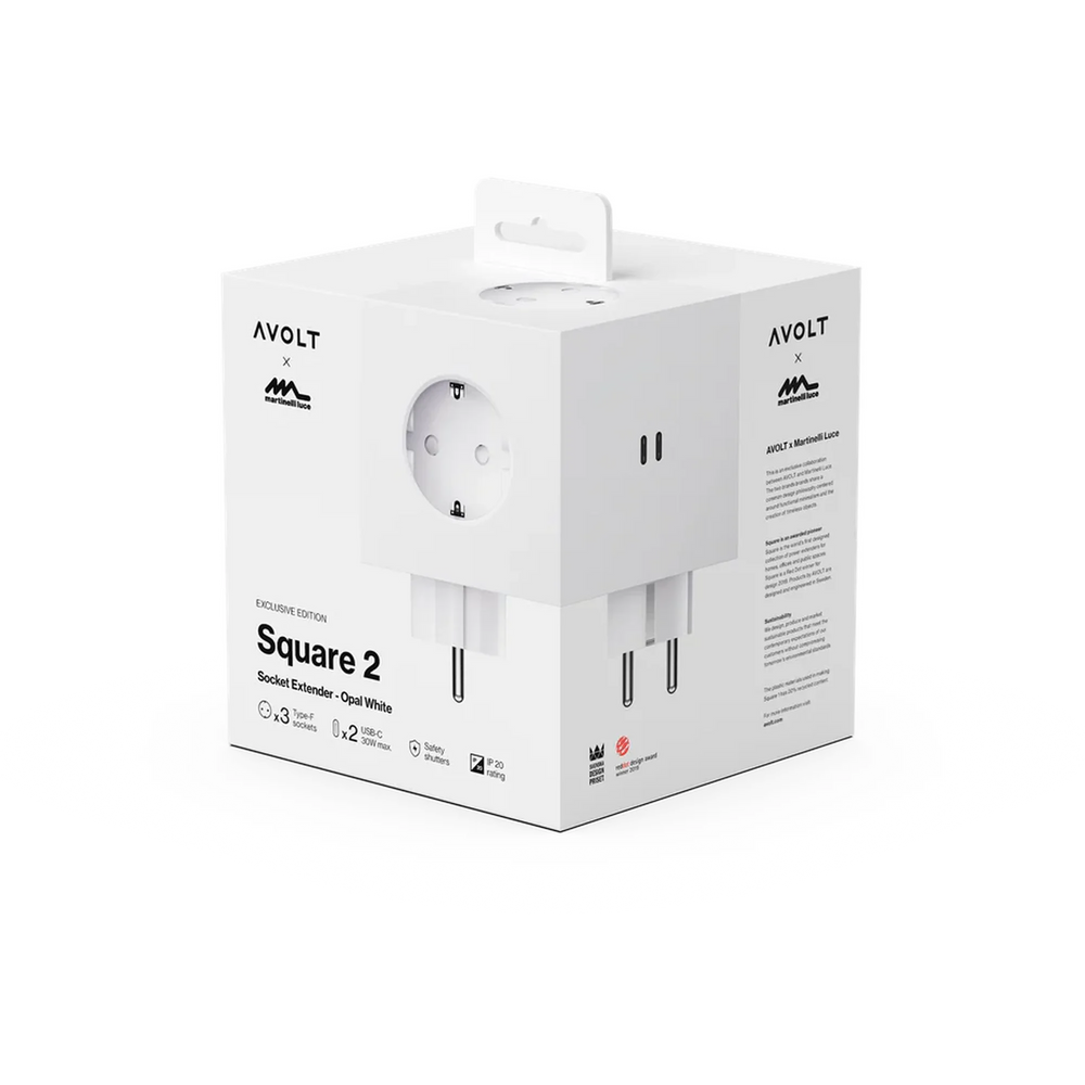 Avolt Square 2 Opal White USB-C