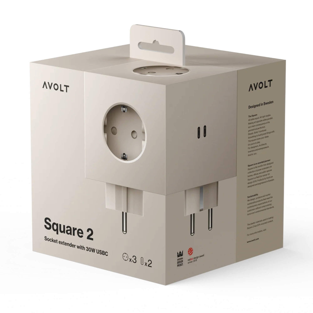 Avolt Square 2 Beige USB-C