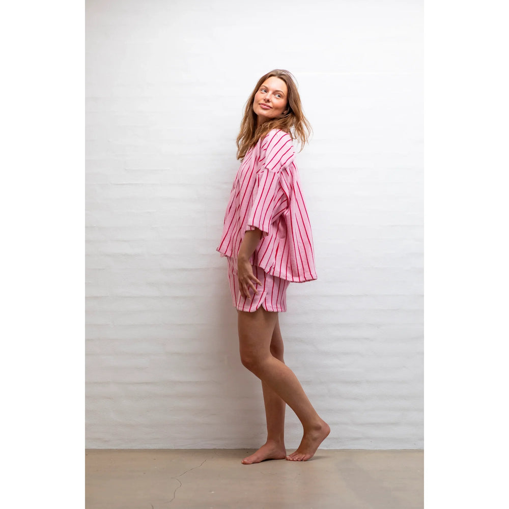 Bongusta Naram Gym kratke hlače Baby Pink & Ski Patrol