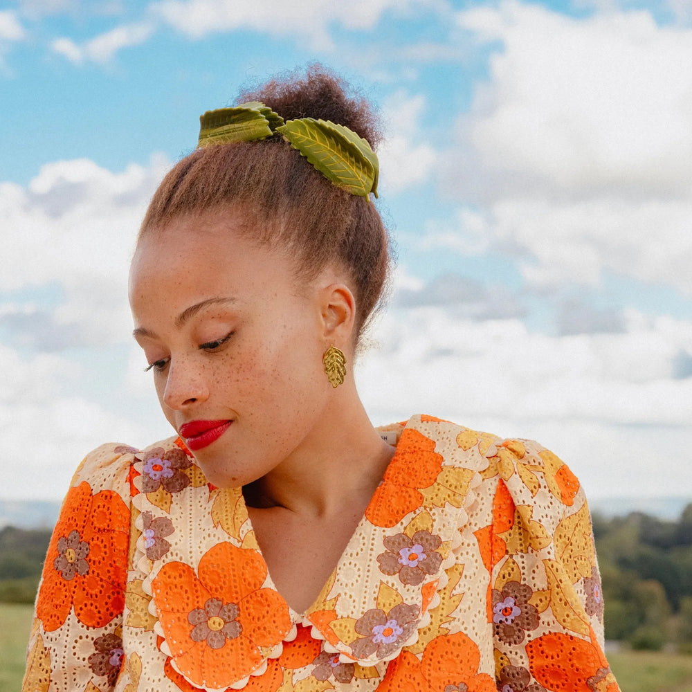 Coucou Suzette Kopča za kosu Chestnut Leaf