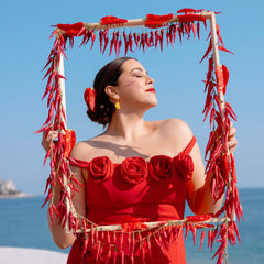 Coucou Suzette Kopča za kosu Chili Pepper