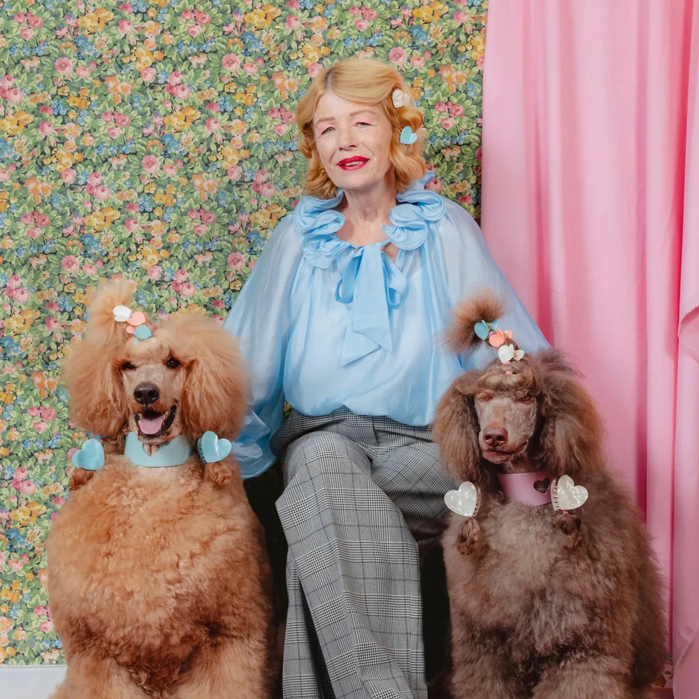 Coucou Suzette Mini kopča za kosu Blue Heart