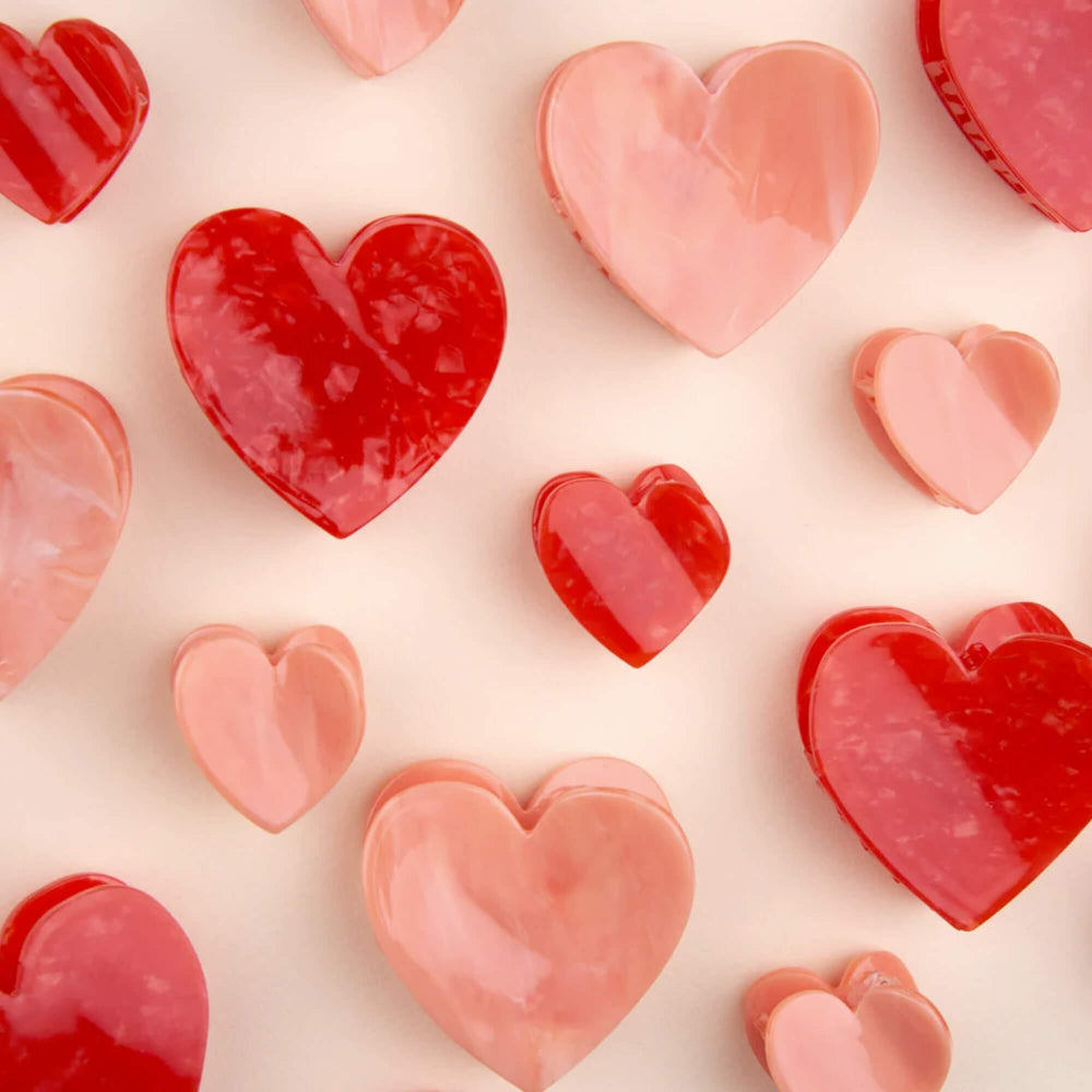 Coucou Suzette Mini kopča za kosu Pink Heart