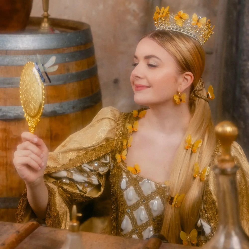 Coucou Suzette Mini kopča za kosu Yellow Butterfly