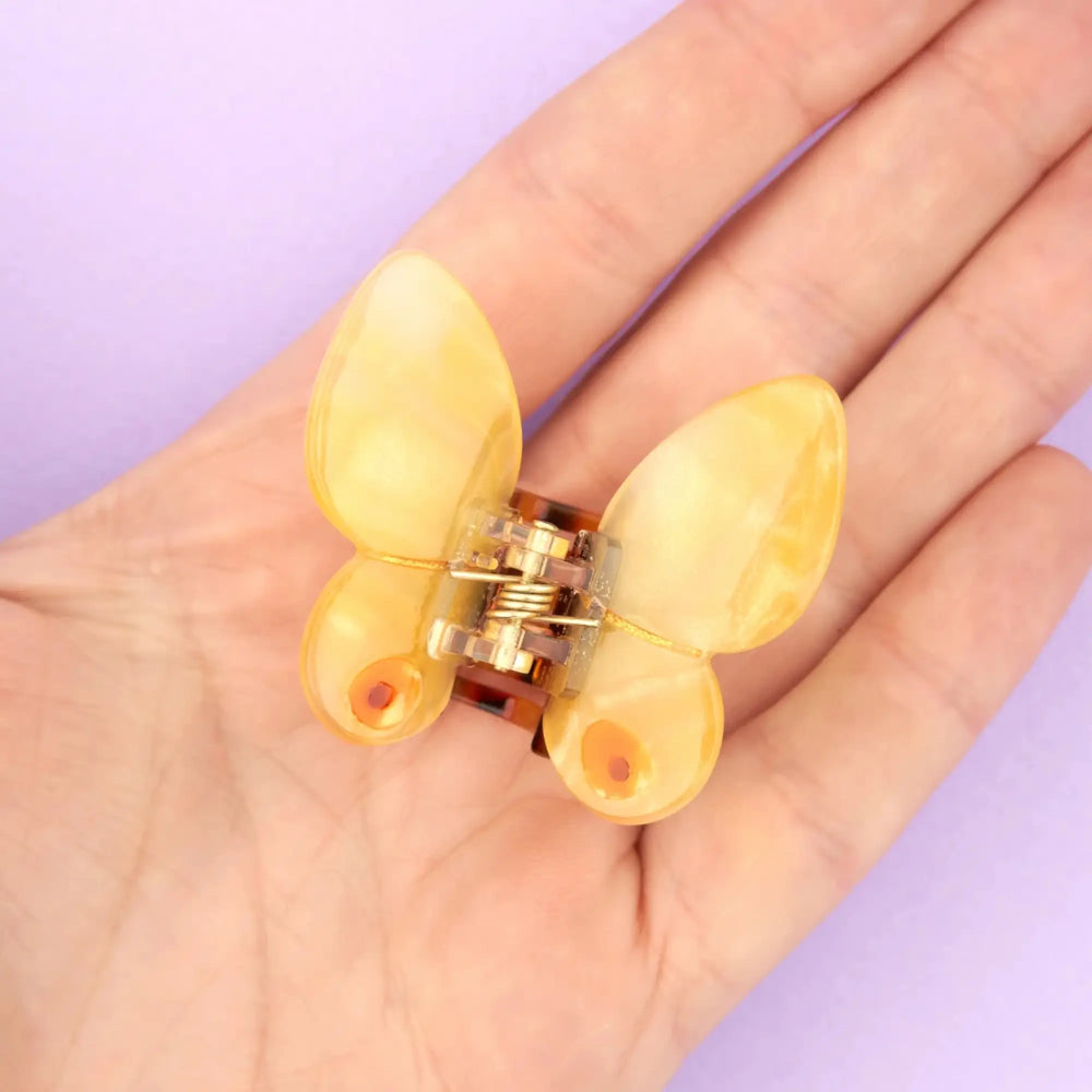 Coucou Suzette Mini kopča za kosu Yellow Butterfly