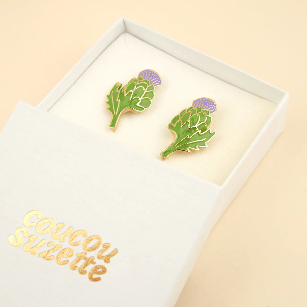 Coucou Suzette Naušnice Artichoke