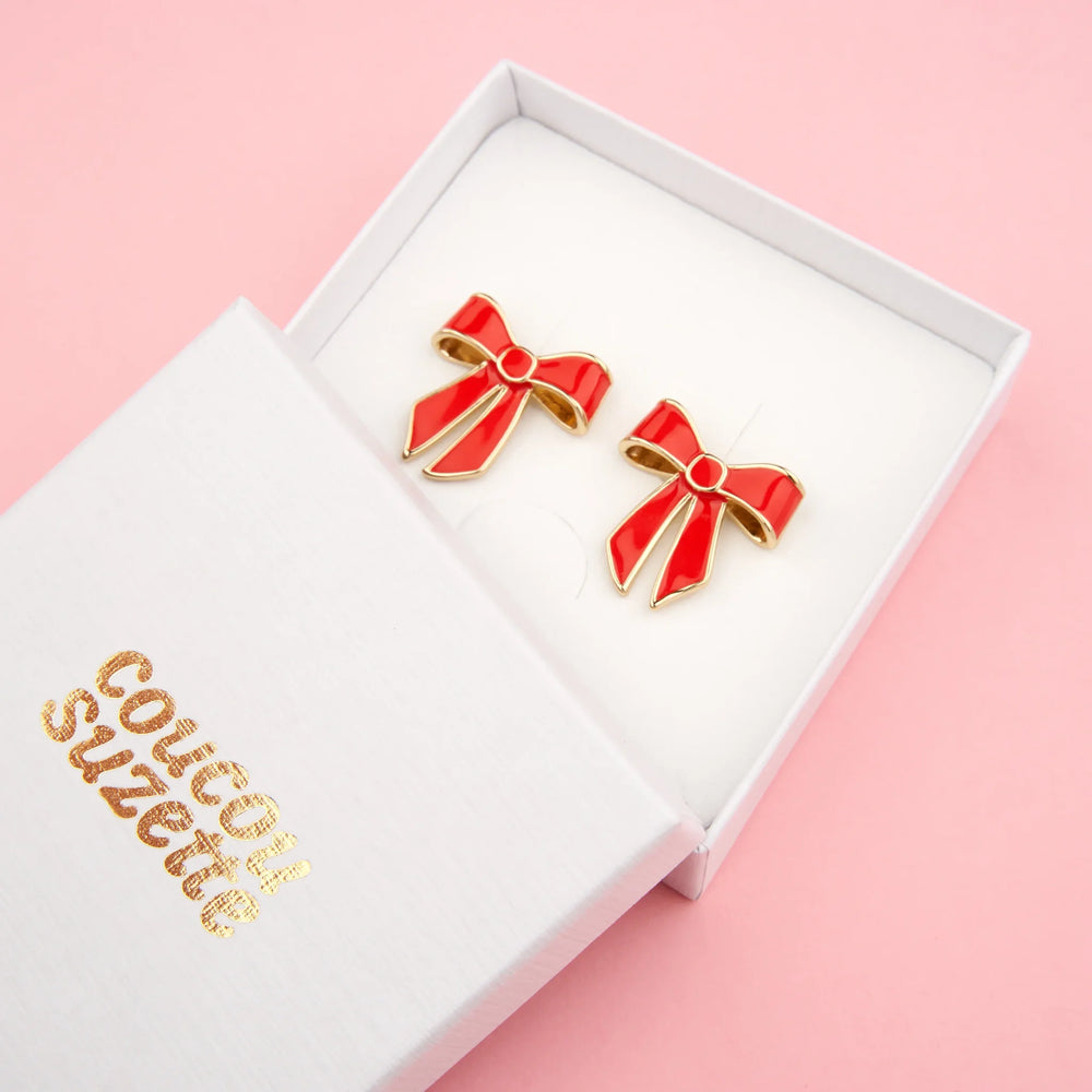 Coucou Suzette Naušnice Bow