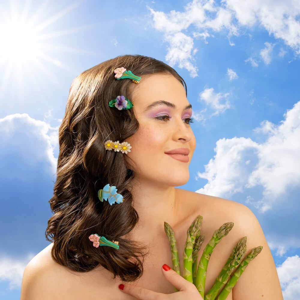 Coucou Suzette Španga za kosu Purple Pansy