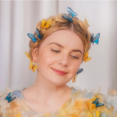 Coucou Suzette Mini kopča za kosu Blue Butterfly