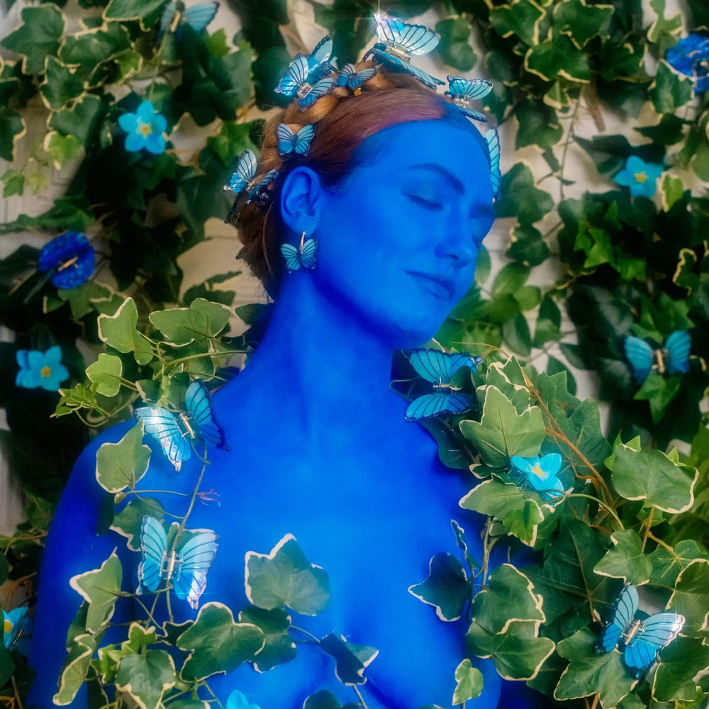 Coucou Suzette Mini kopča za kosu Blue Butterfly