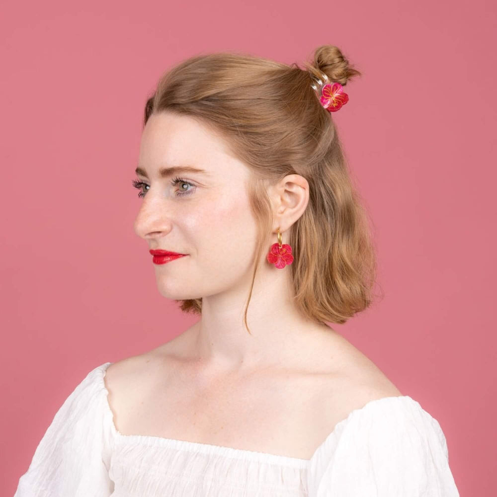 Coucou Suzette Mini kopča za kosu Hibiscus