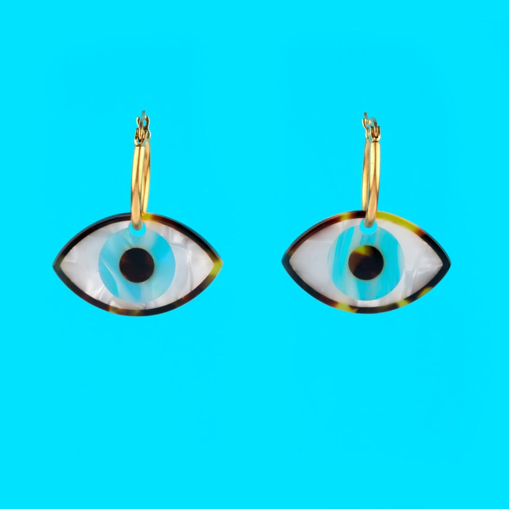 Coucou Suzette Naušnice Blue Eye