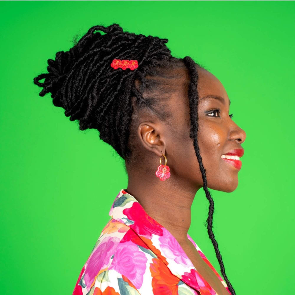 Coucou Suzette Naušnice Hibiscus