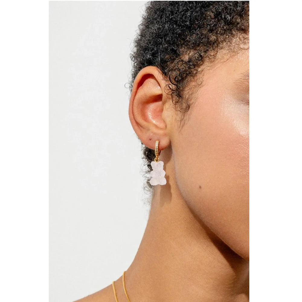 Crystal Haze Nostalgia bear Fizzy naušnica - Strawberry