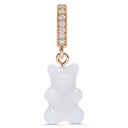 Crystal Haze Nostalgia bear naušnica - Pearly