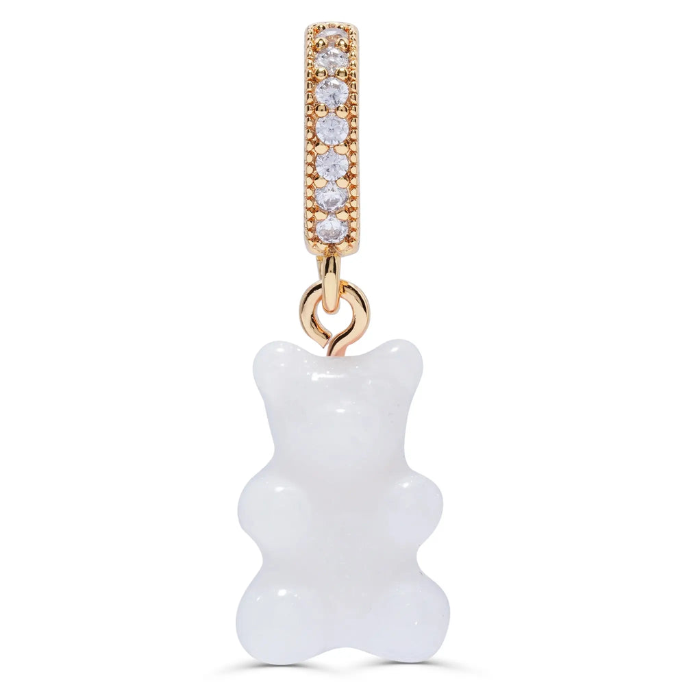 Crystal Haze Nostalgia bear naušnica - Pearly