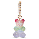 Crystal Haze Nostalgia bear naušnica - Rainbow