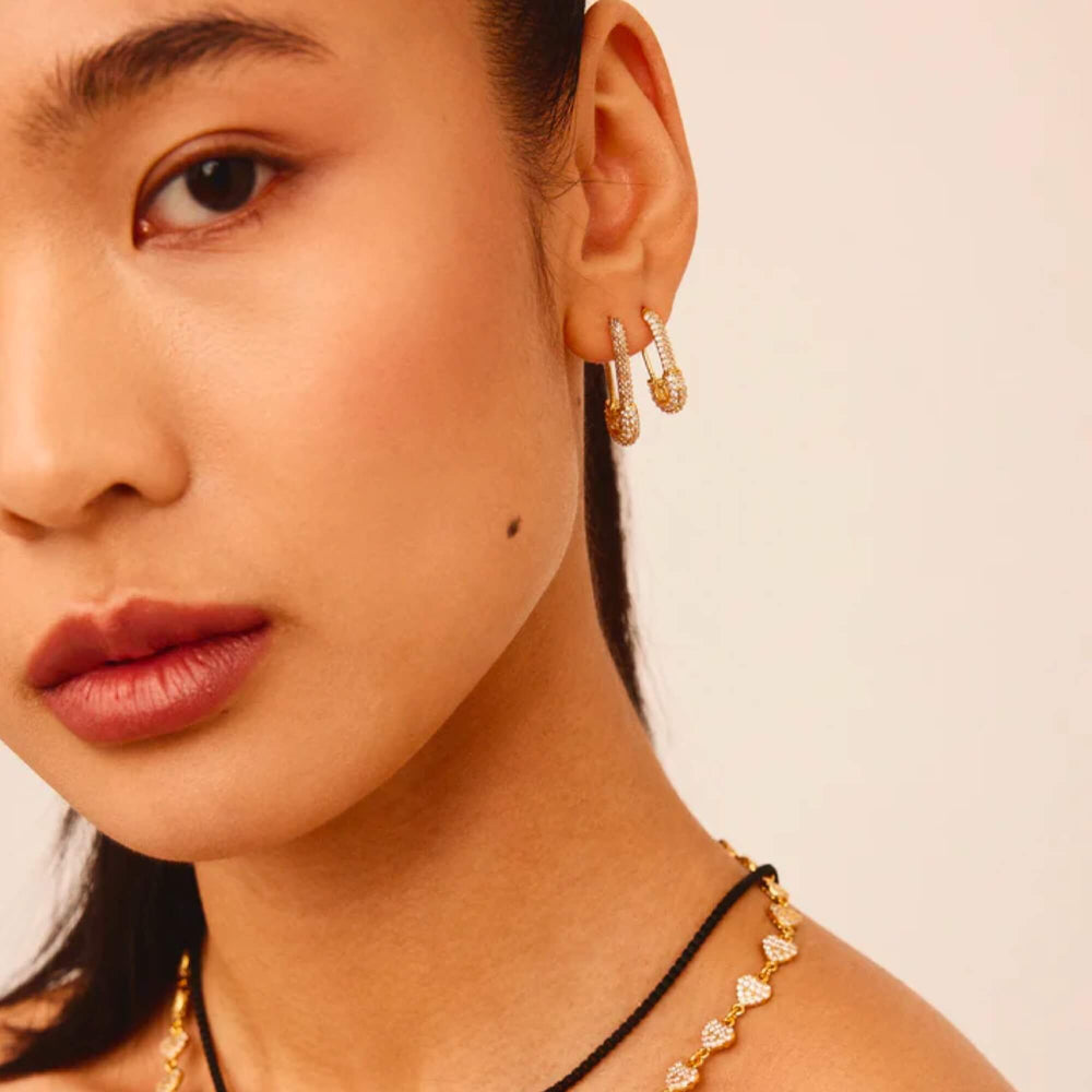 Crystal Haze Pin Up naušnica - Clear