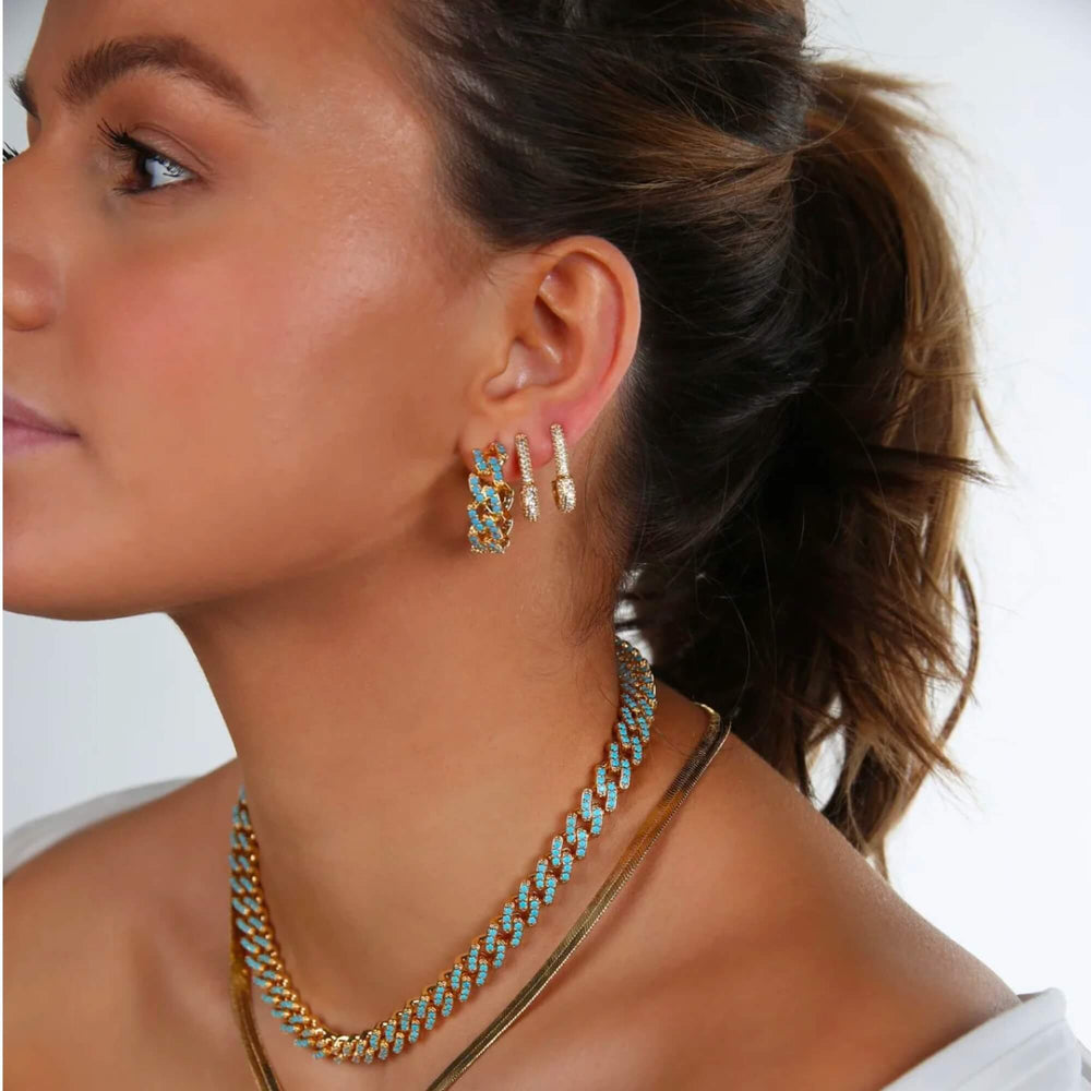 Crystal Haze Pin Up naušnica - Clear