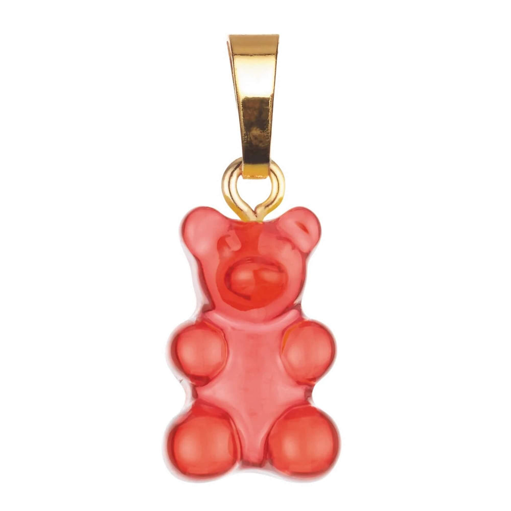 Crystal Haze Nostalgia bear privjesak - Jelly red