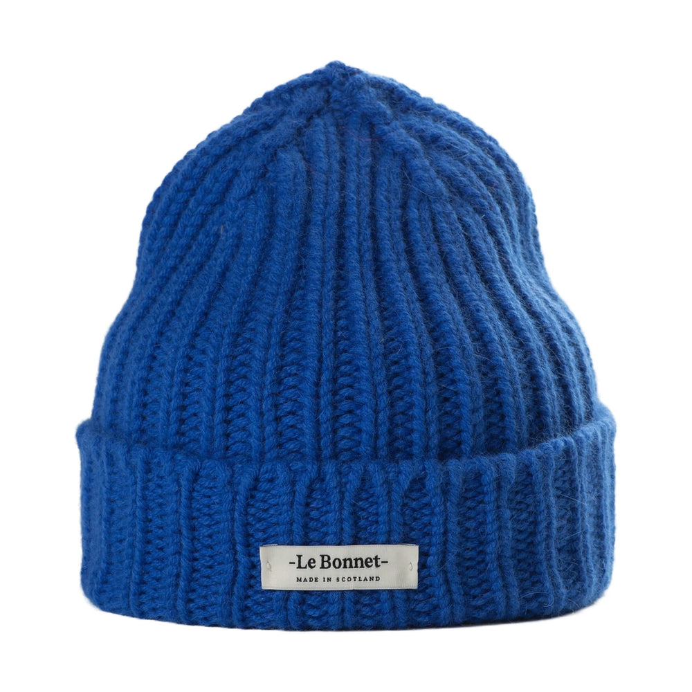 Le Bonnet Pletena kapa Royal Azure - 100% vuna