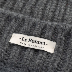 Le Bonnet Pletena kapa Slate Grey - 100% vuna