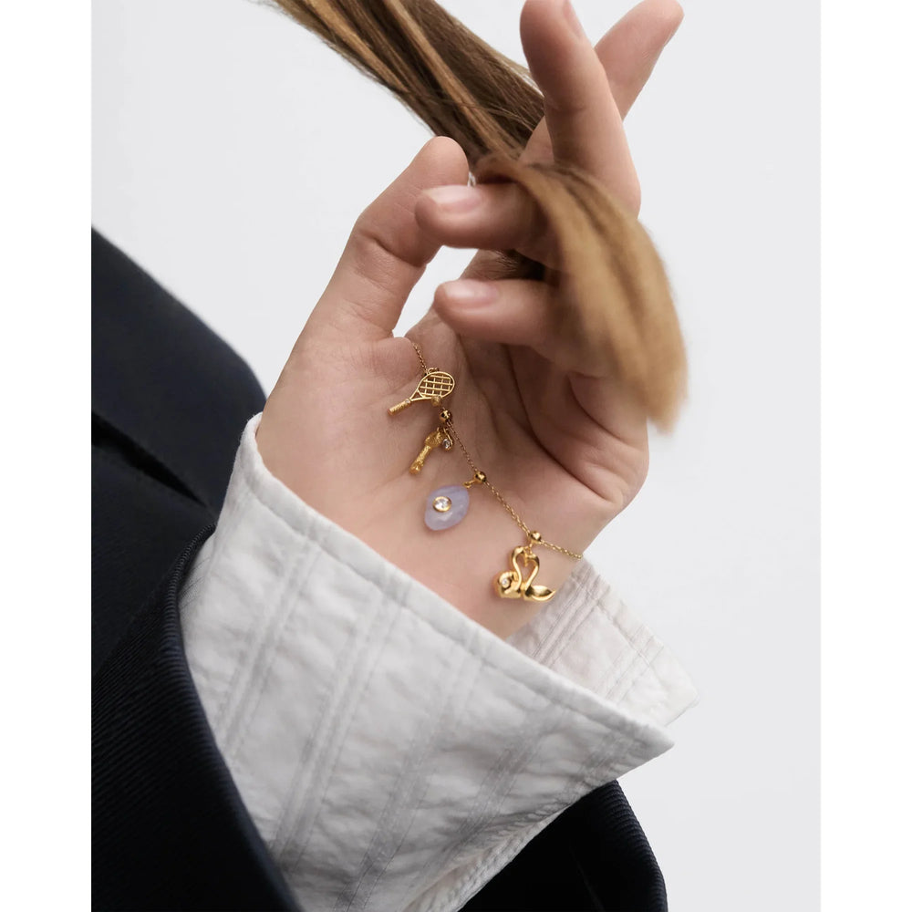 PDPAOLA Charm privjesak Love Swans