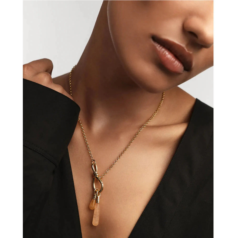 PDPAOLA Drop privjesak - Yellow Aventurine