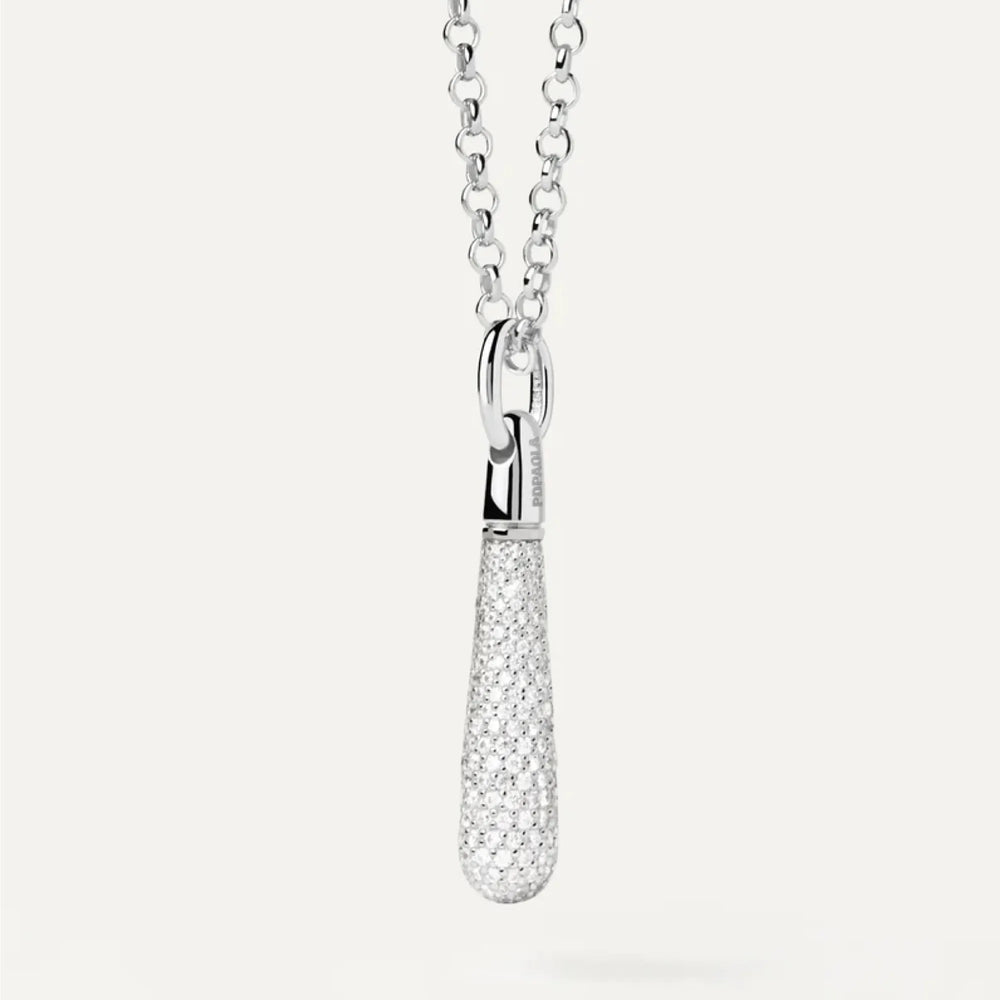 PDPAOLA Drop veliki privjesak - Pave srebrni