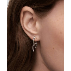 PDPAOLA Twist mini naušnice - srebrne