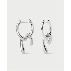 PDPAOLA Twist mini naušnice - srebrne