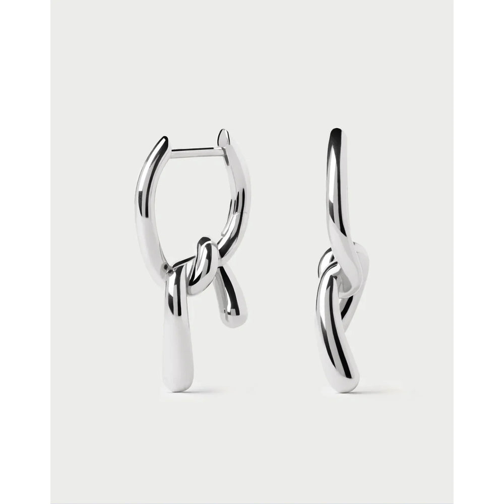 PDPAOLA Twist mini naušnice - srebrne